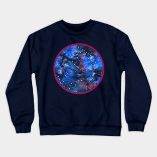 Intergalactic greetings watercolor Crewneck Sweatshirt